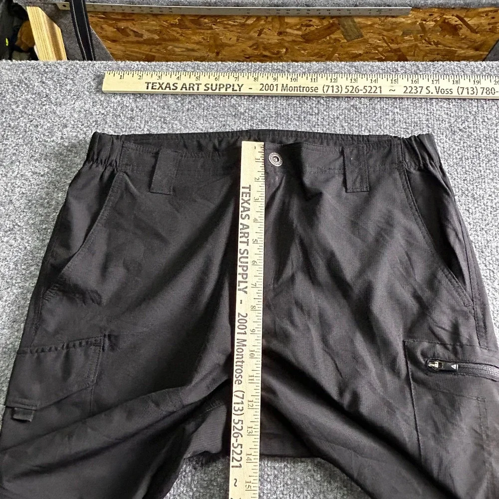 Gerry Cargo Shorts Mens Size 34 Black Stretch Utility Hiking Casual Outdoor